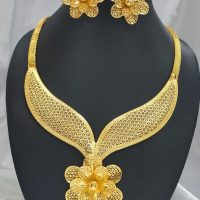 Parure florale dorée Akan