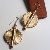 Boucle d'oreille poids Akan