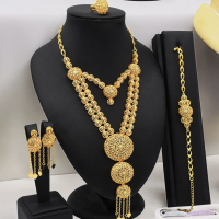 Ensemble de Bijoux de Luxe en Or 24K – Style Dubai pour Mariage Nigérian