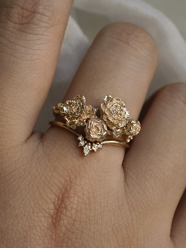 Pétales Aériens & Éclats Féeriques – Bagues Asrai Garden