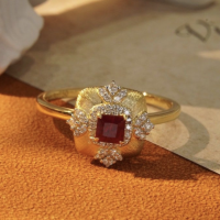 Bague de Luxe en Rubis Naturel – Élégance Unique au Quotidien