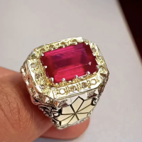 Bague Rubis Rouge d’Exception – Pierre Naturelle du Mozambique en Argent Sterling